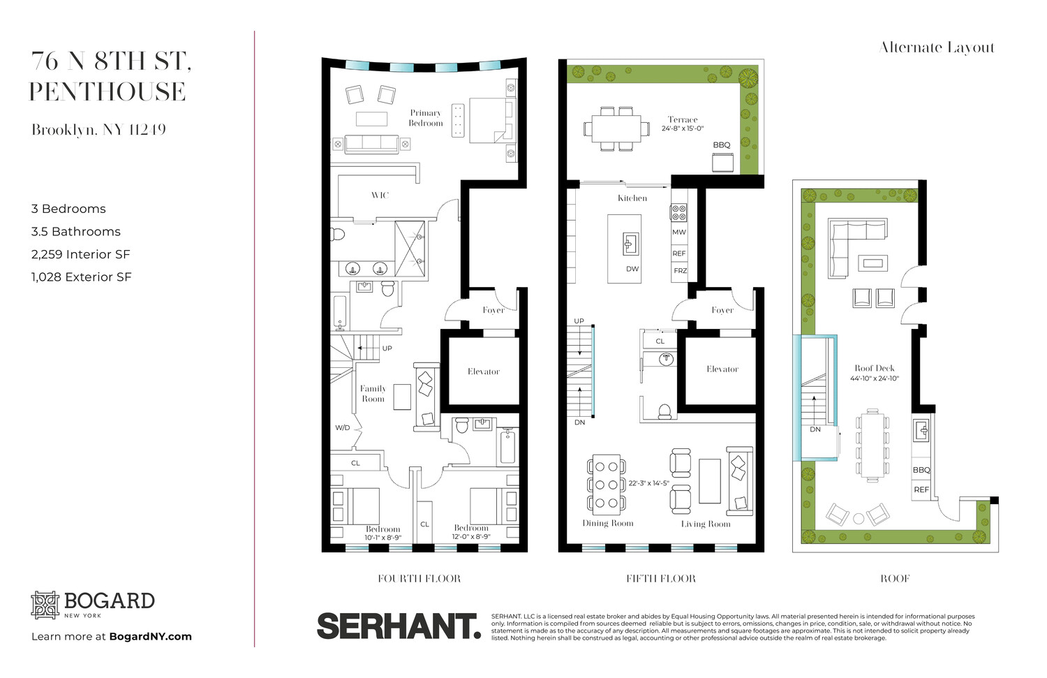 76 North 8th Street PH Williamsburg Brooklyn NY 11211