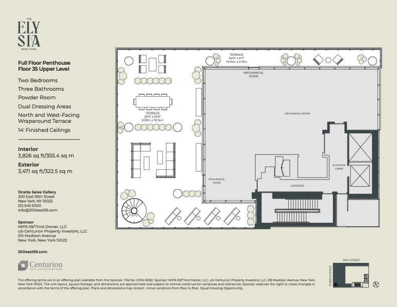 200 East 59th Street PH34 Midtown East New York NY 10021