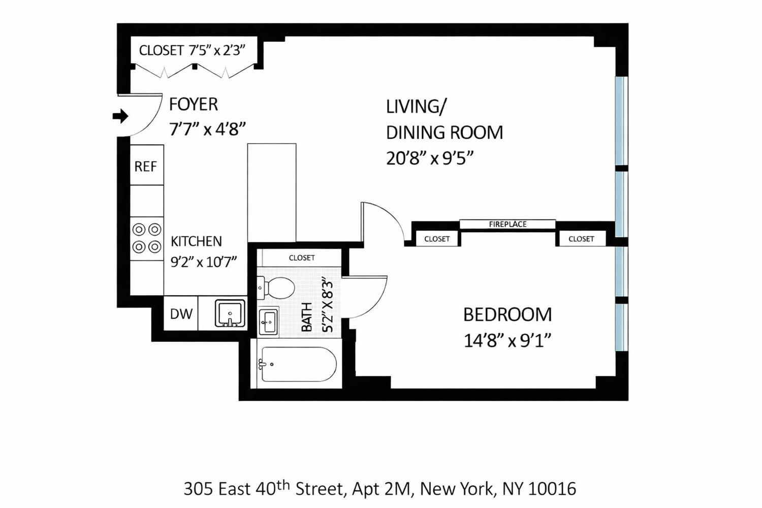 305 East 40th Street 2M Tudor City New York NY 10016