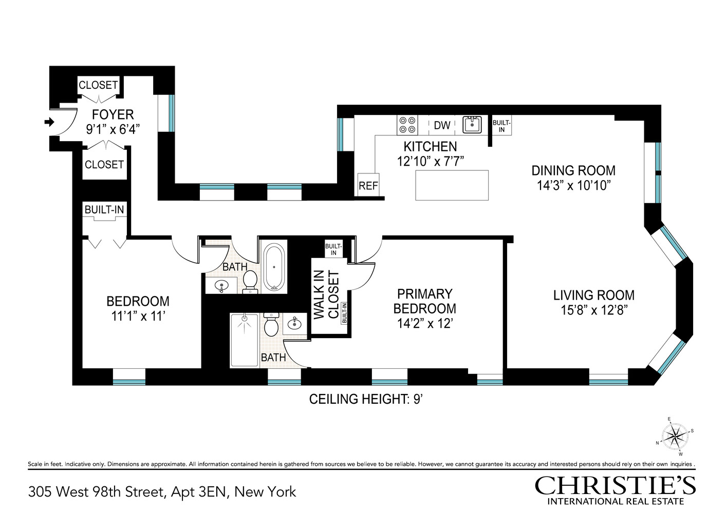 305 West 98th Street 3EN Upper West Side New York NY 10025