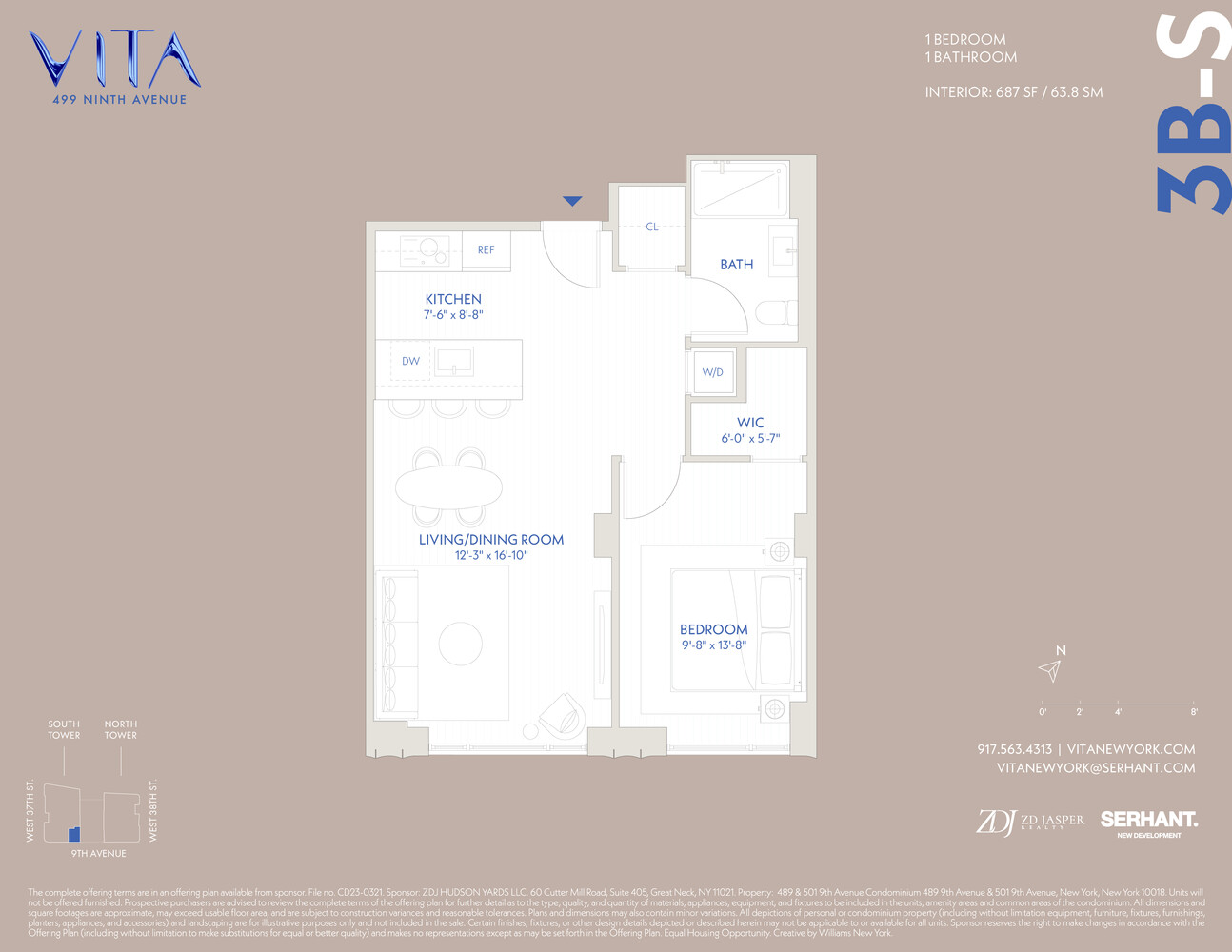 401 West 37th Street 3BS Chelsea New York NY 10018