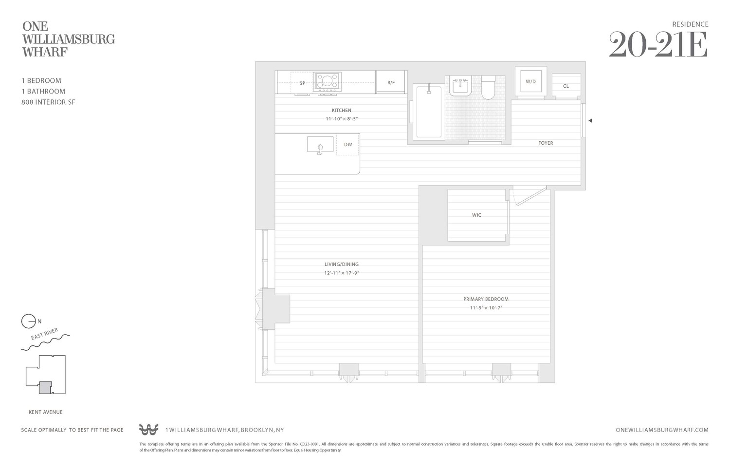 480 Kent Avenue 21E Williamsburg Brooklyn NY 11249