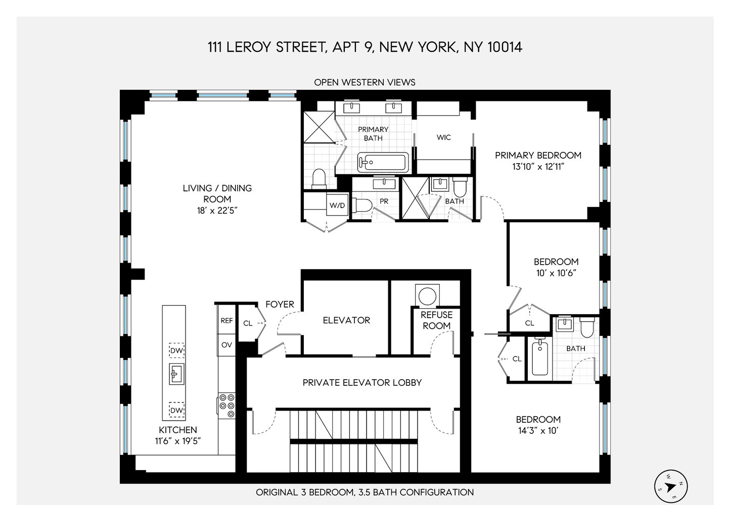 111 Leroy Street PH2 W. Greenwich Village New York NY 10014