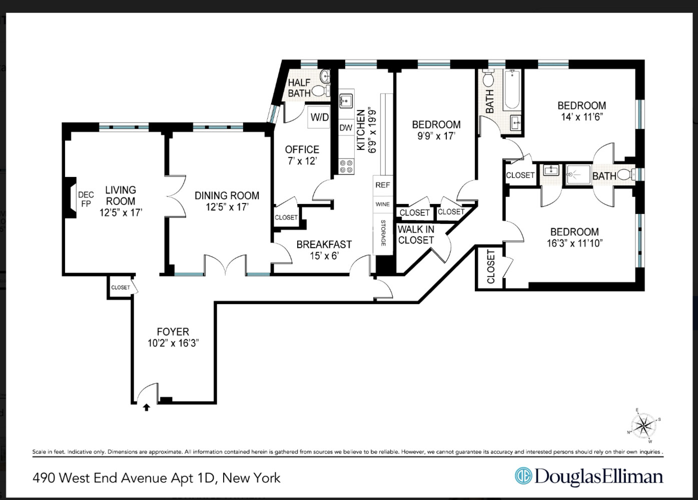 490 West End Avenue 1D Upper West Side New York NY 10024