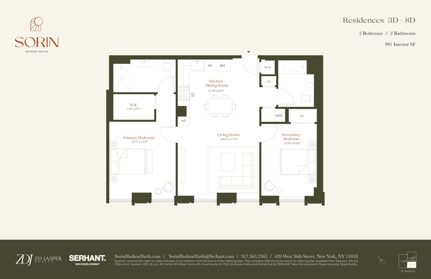 439 West 36th Street 5D Clinton New York NY 10018