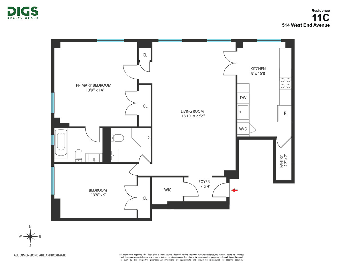 514 West End Avenue 11C Upper West Side New York NY 10024