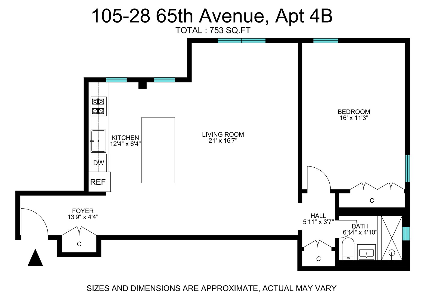 105-34 65th Avenue 4B Forest Hills Queens NY 11375