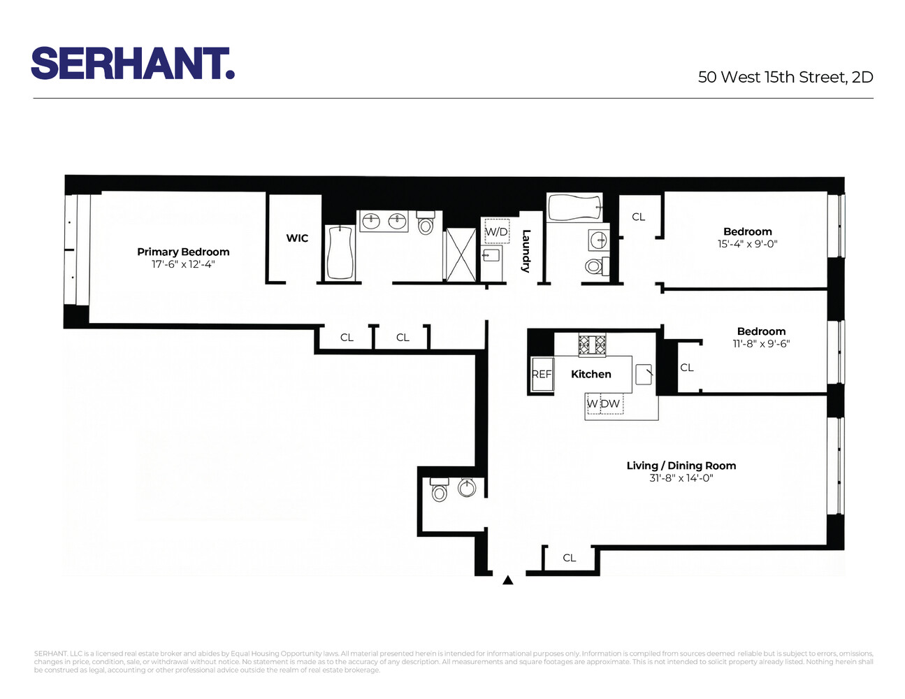 50 West 15th Street 2D Flatiron District New York NY 10011