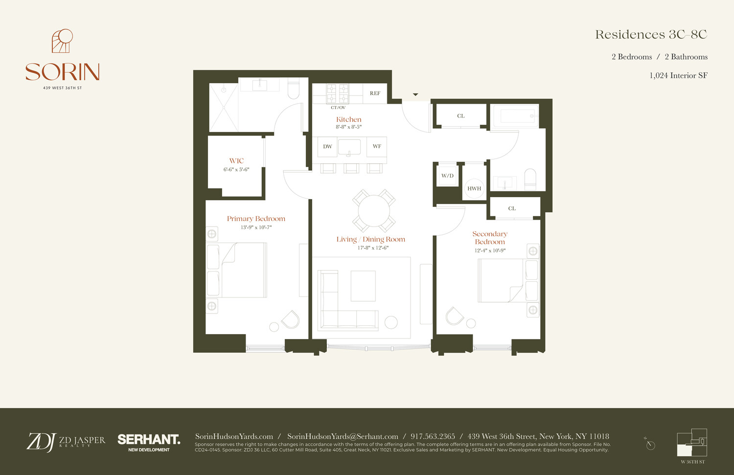 439 West 36th Street 7C Clinton New York NY 10018