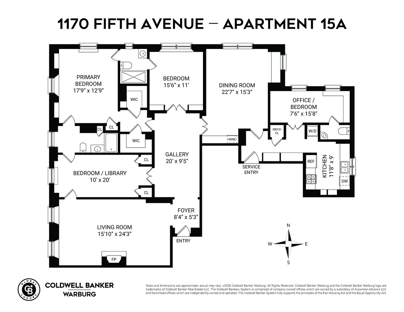 1170 Fifth Avenue 15A Upper East Side New York NY 10029