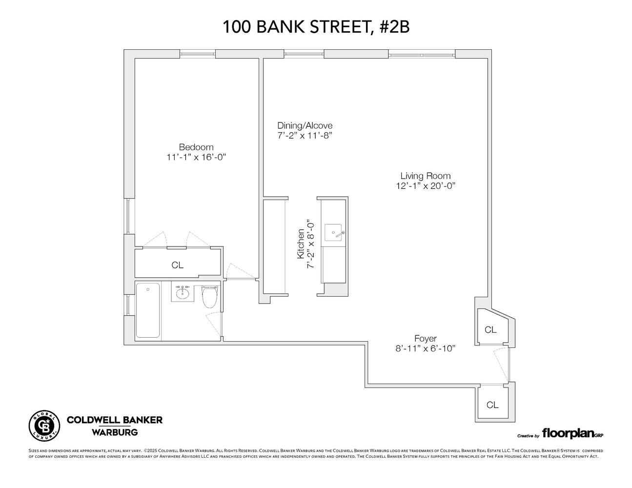 100 Bank Street W. Greenwich Village New York NY 10014