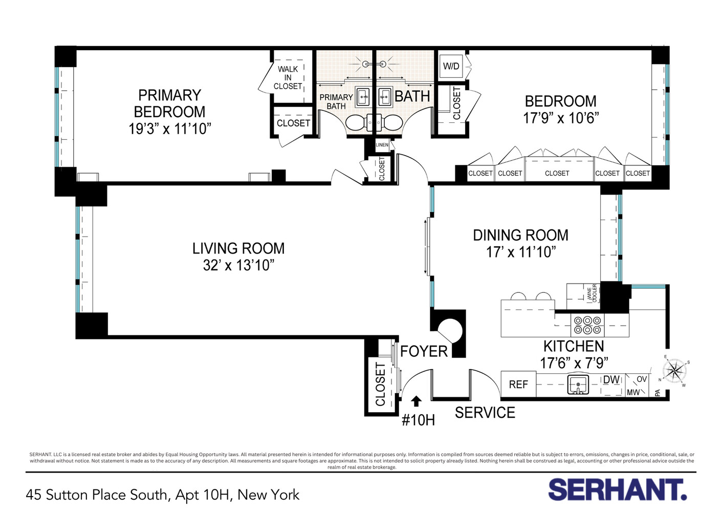 45 Sutton Place South 10H Sutton Place New York NY 10022