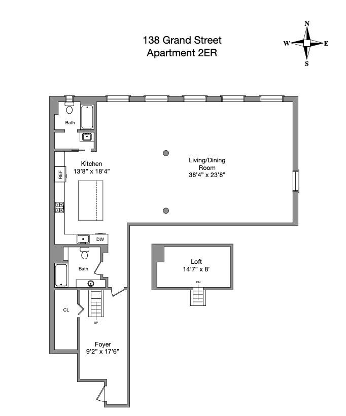 140 Grand Street 2ER Soho New York NY 10013