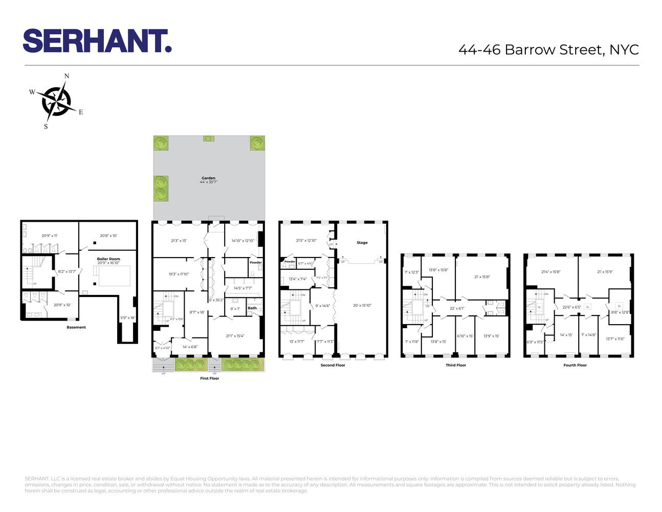 44-46 Barrow Street W. Greenwich Village New York NY 10014