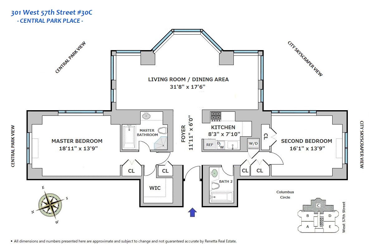 301 West 57th Street 30C Clinton New York NY 10019