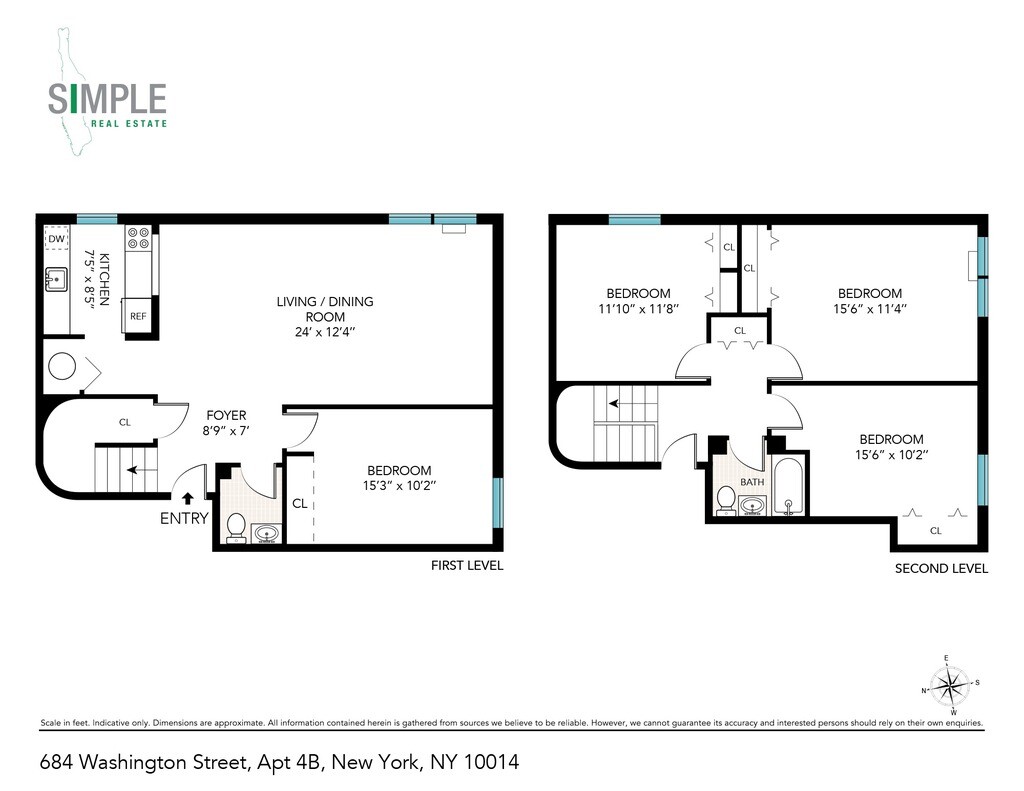 684 Washington Street W. Greenwich Village New York NY 10014