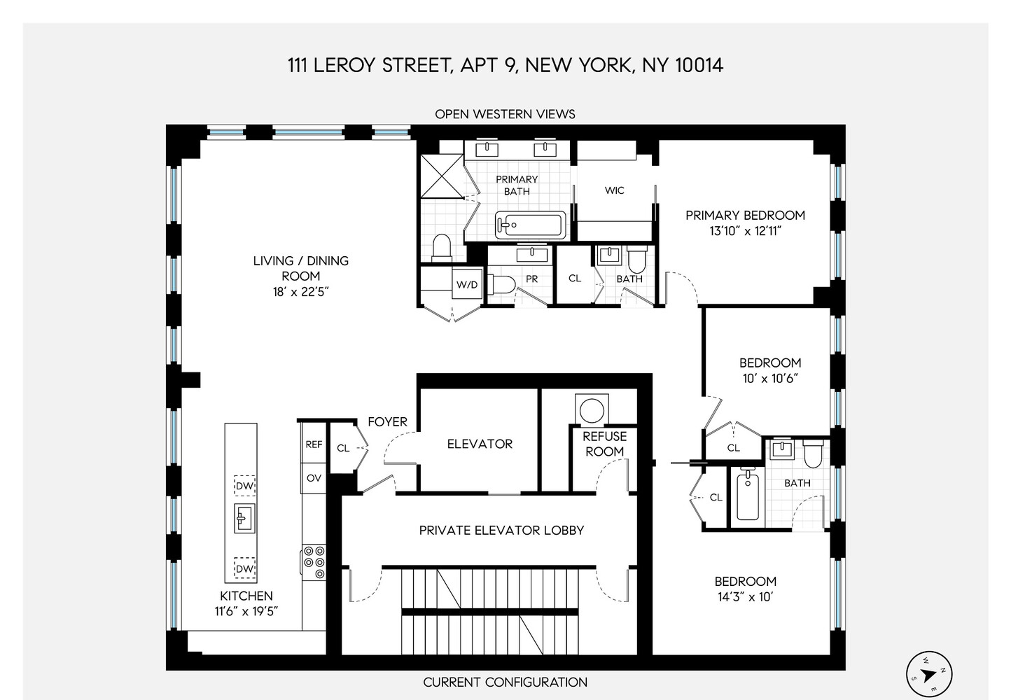 111 Leroy Street PH2 W. Greenwich Village New York NY 10014