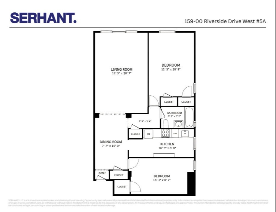 159-34 Riverside Drive West 5A70 Upper West Side New York NY 10037