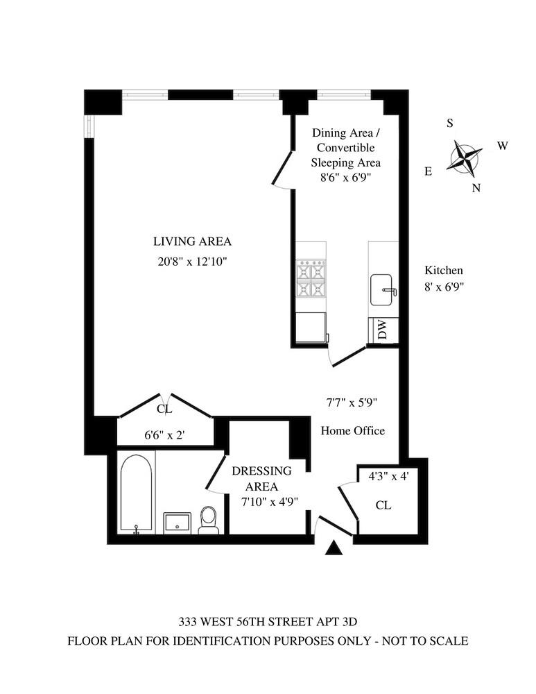 333 West 56th Street 3D Clinton New York NY 10019
