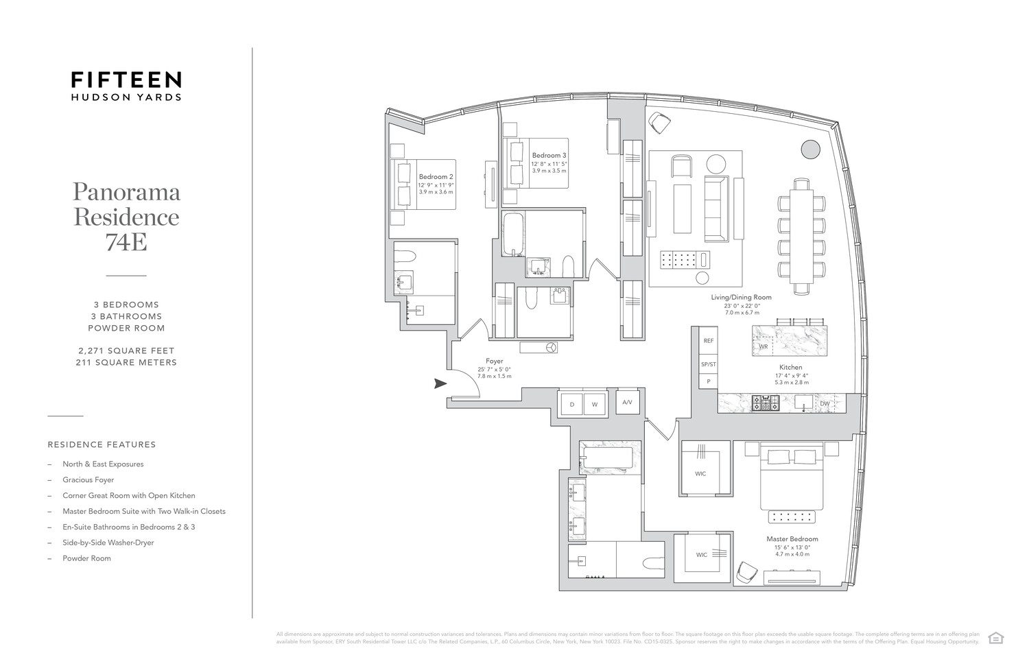15 Hudson Yards 74E Hudson Yards New York NY 10001
