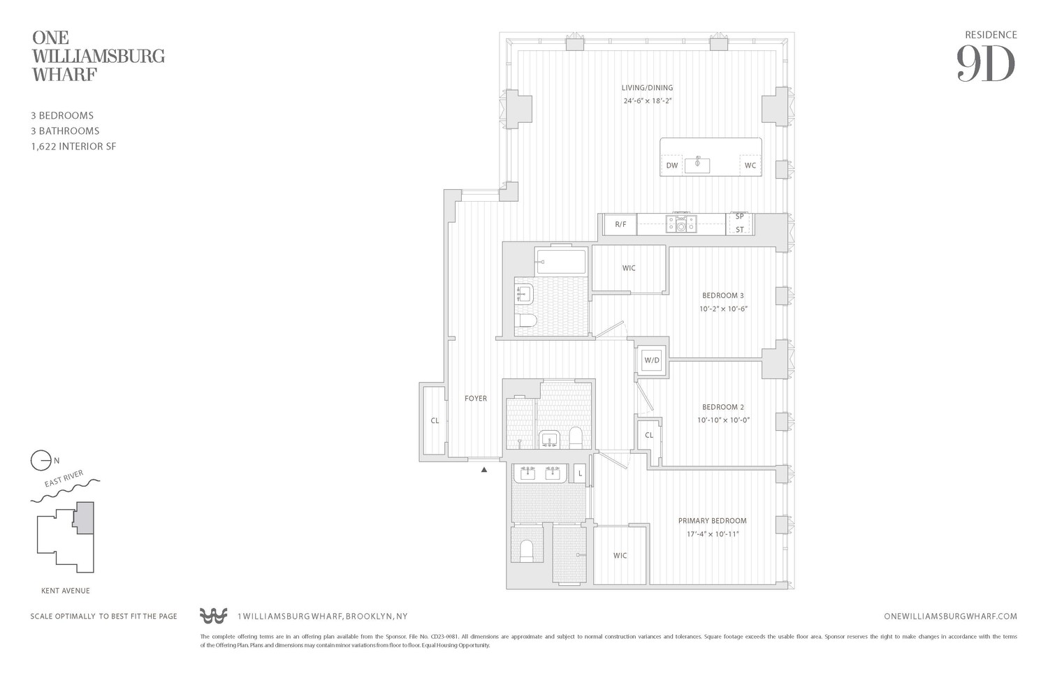 480 Kent Avenue 9D Williamsburg Brooklyn NY 11249