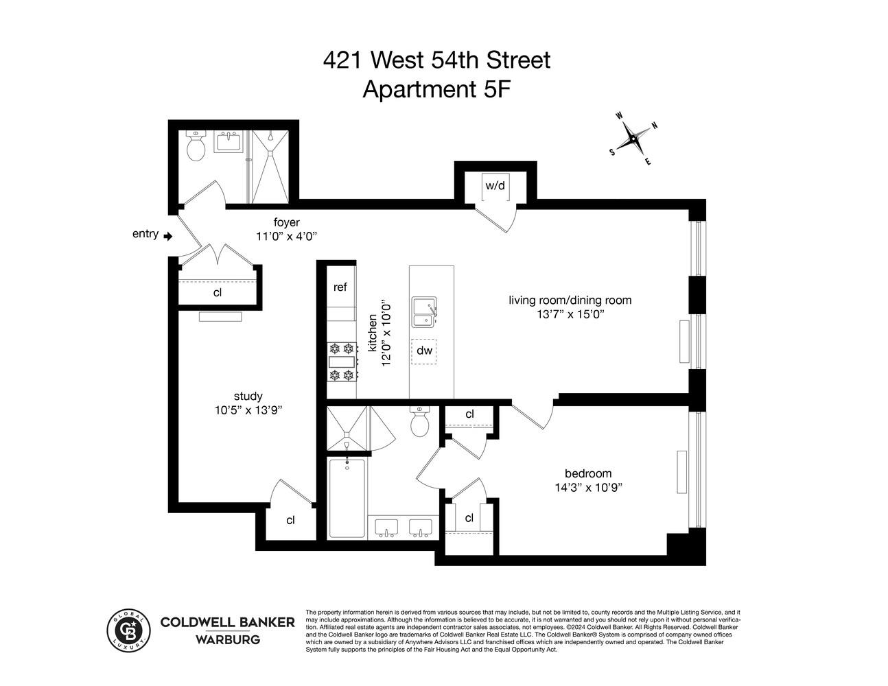 421 West 54th Street 5F Clinton New York NY 10019