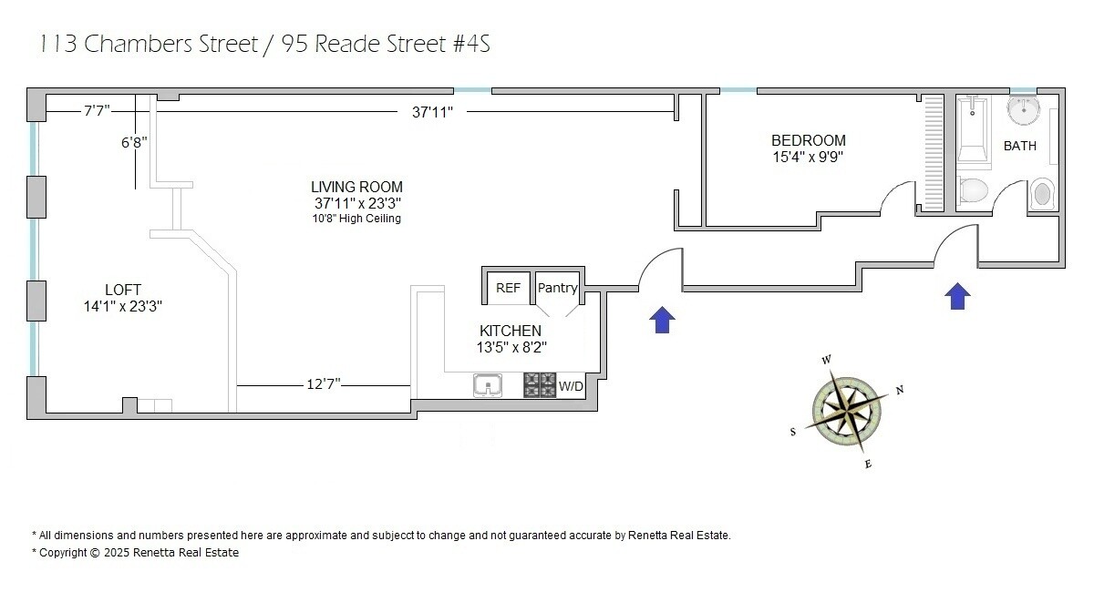 95 Reade Street 4S Tribeca New York NY 10007