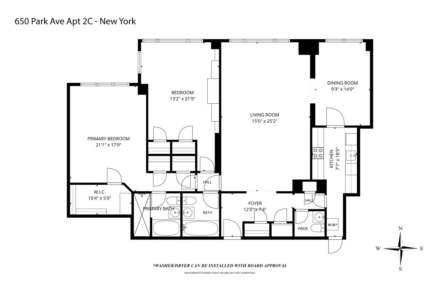 650 Park Avenue 2C Upper East Side New York NY 10065