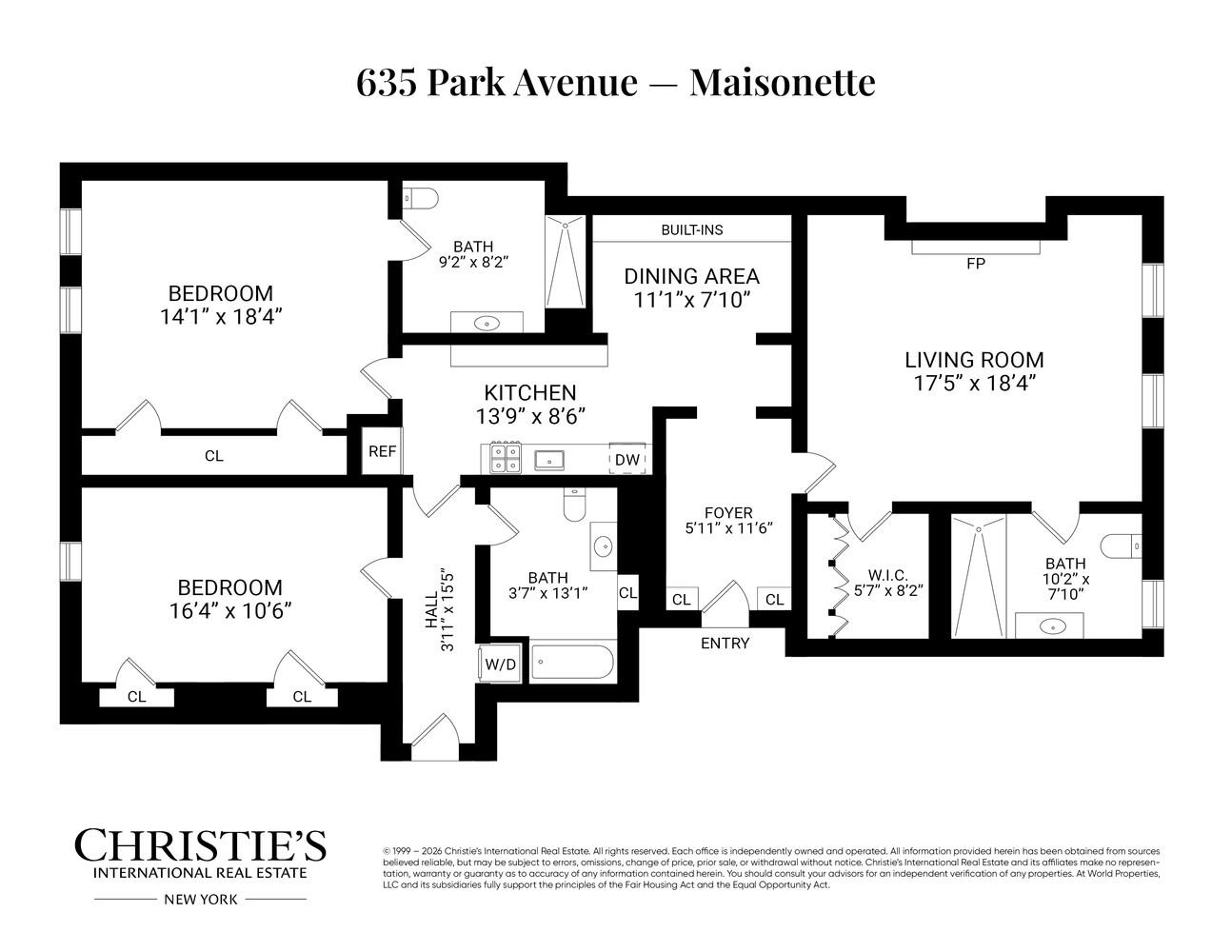635 Park Avenue MAISONETTE Upper East Side New York NY 10065