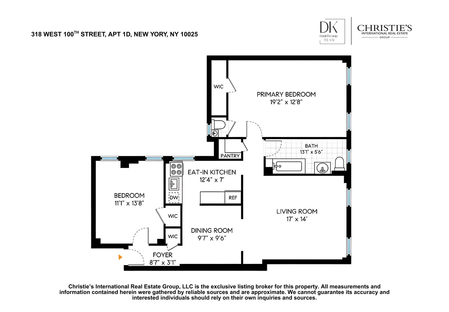 318 West 100th Street Upper West Side New York NY 10025