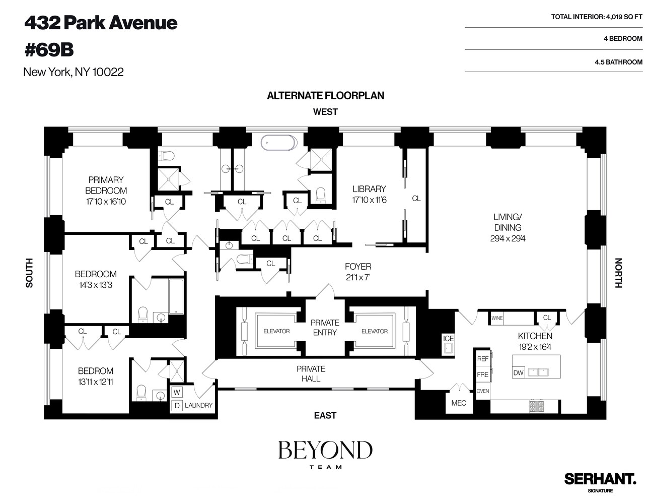 432 Park Avenue 69B Midtown East New York NY 10022