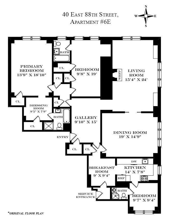 40 East 88th Street 6E Carnegie Hill New York NY 10128