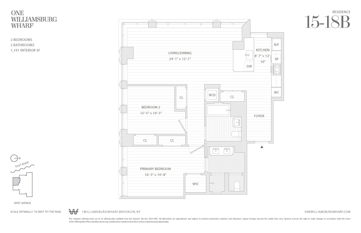 480 Kent Avenue 18B Williamsburg Brooklyn NY 11249