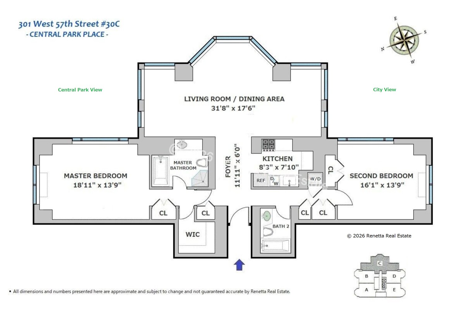 301 West 57th Street 30C Clinton New York NY 10019