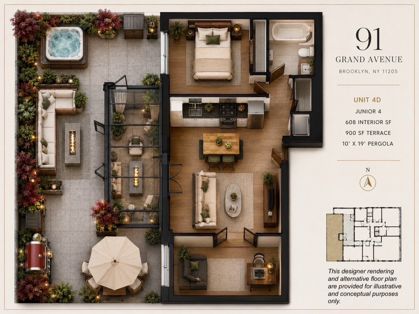 91 Grand Avenue 4D Clinton Hill Brooklyn NY 11205