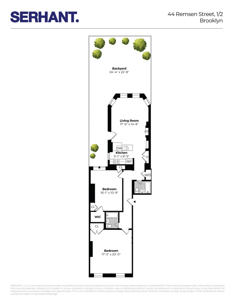 44 Remsen Street 1/2 Brooklyn Heights Brooklyn NY 11201