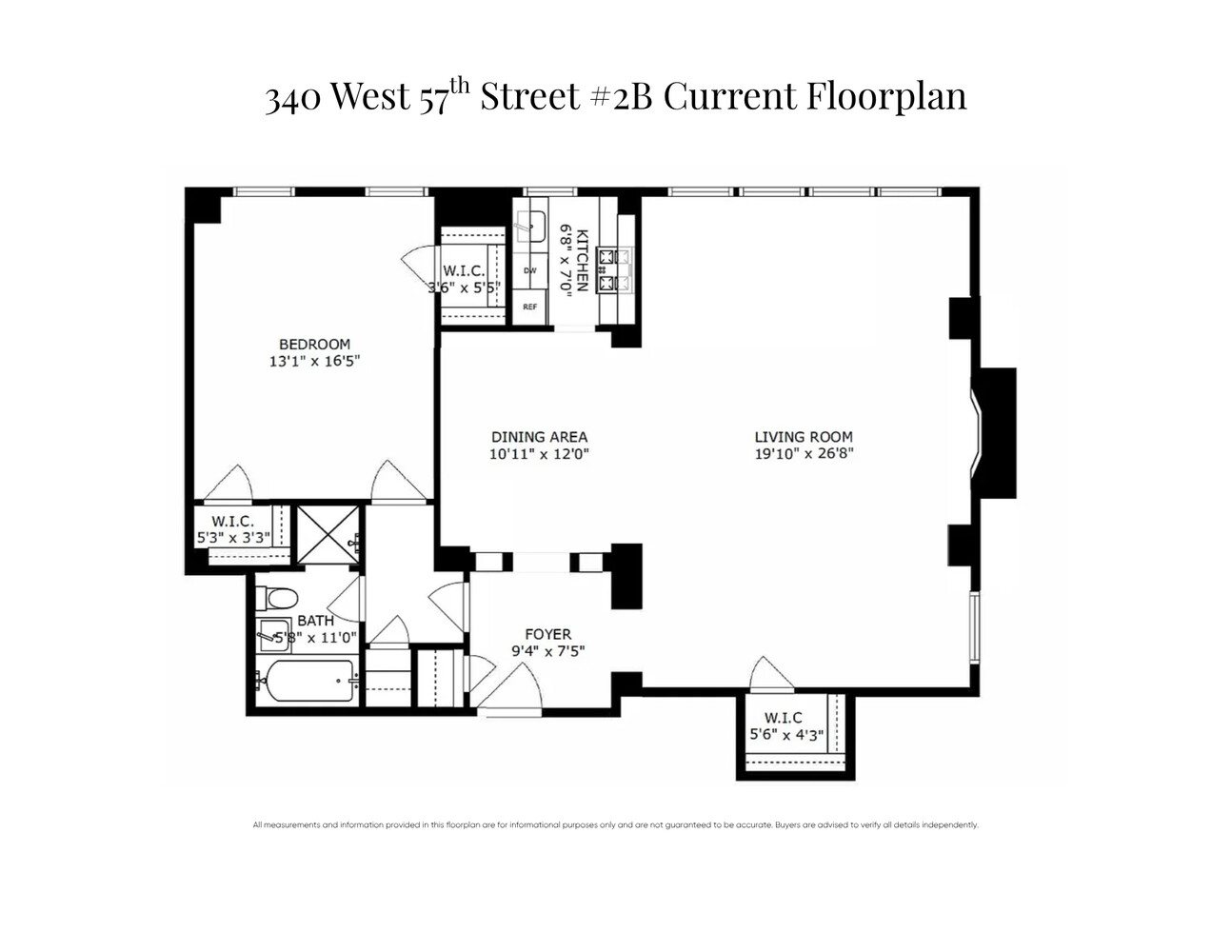 340 West 57th Street 2B Clinton New York NY 10019