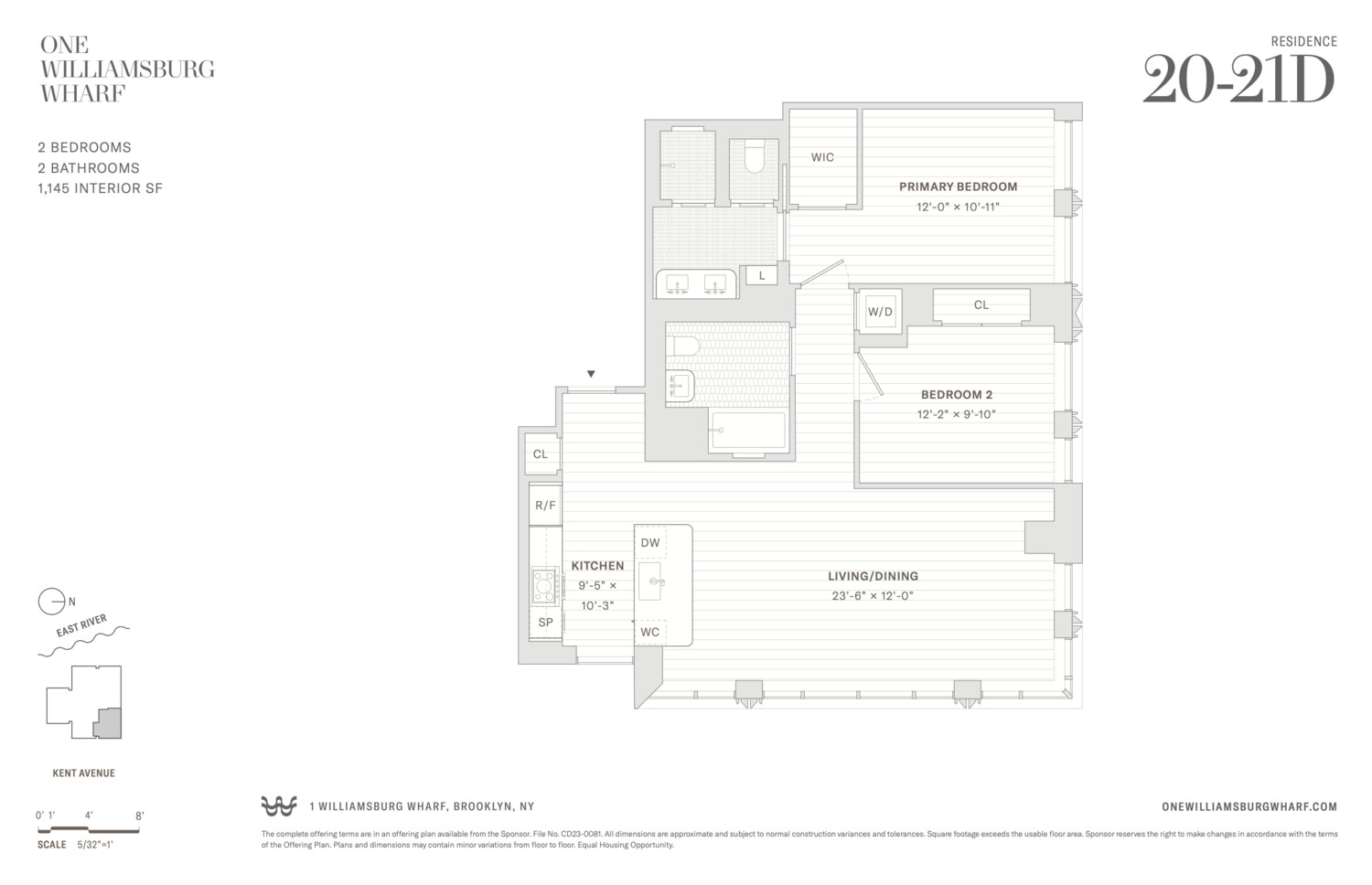 480 Kent Avenue 21D Williamsburg Brooklyn NY 11249