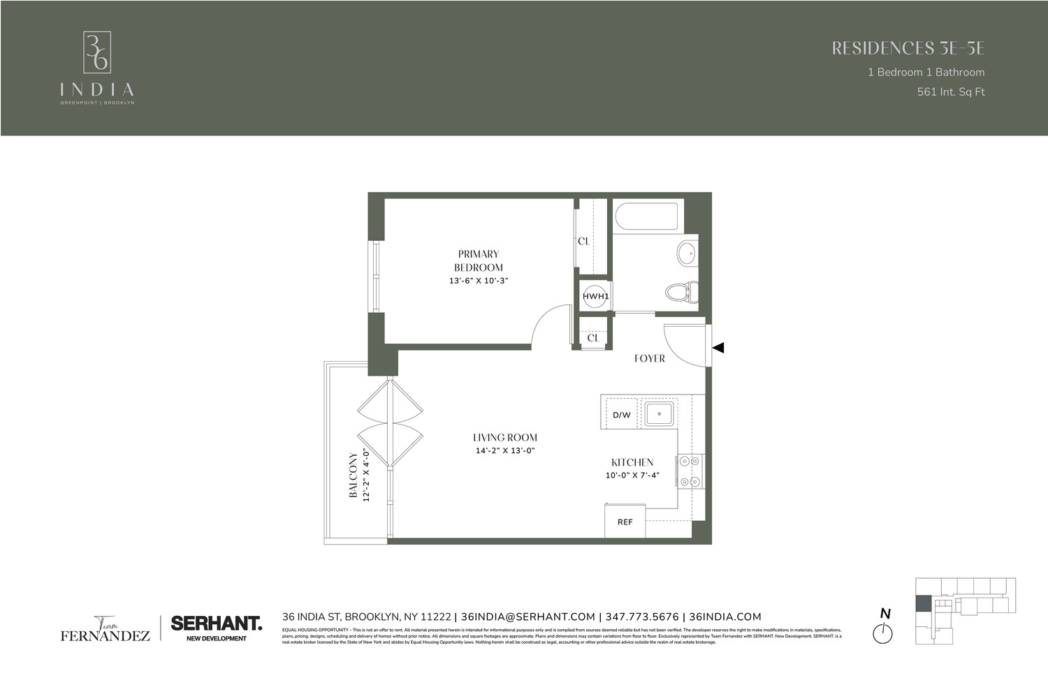 36 India Street 5E Greenpoint Brooklyn NY 11222