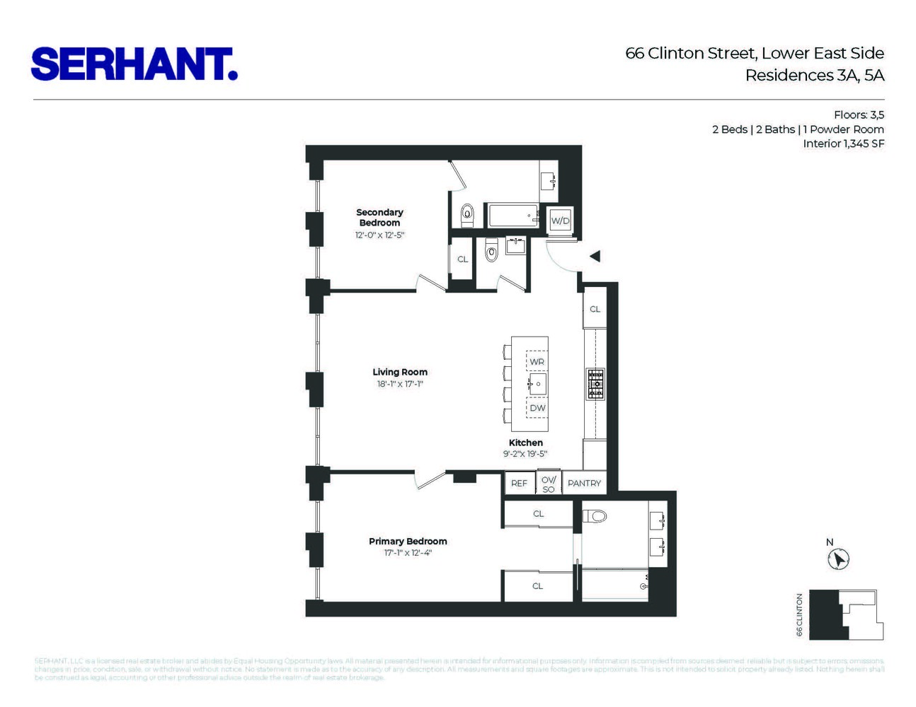 66 Clinton Street 5A Lower East Side New York NY 10002