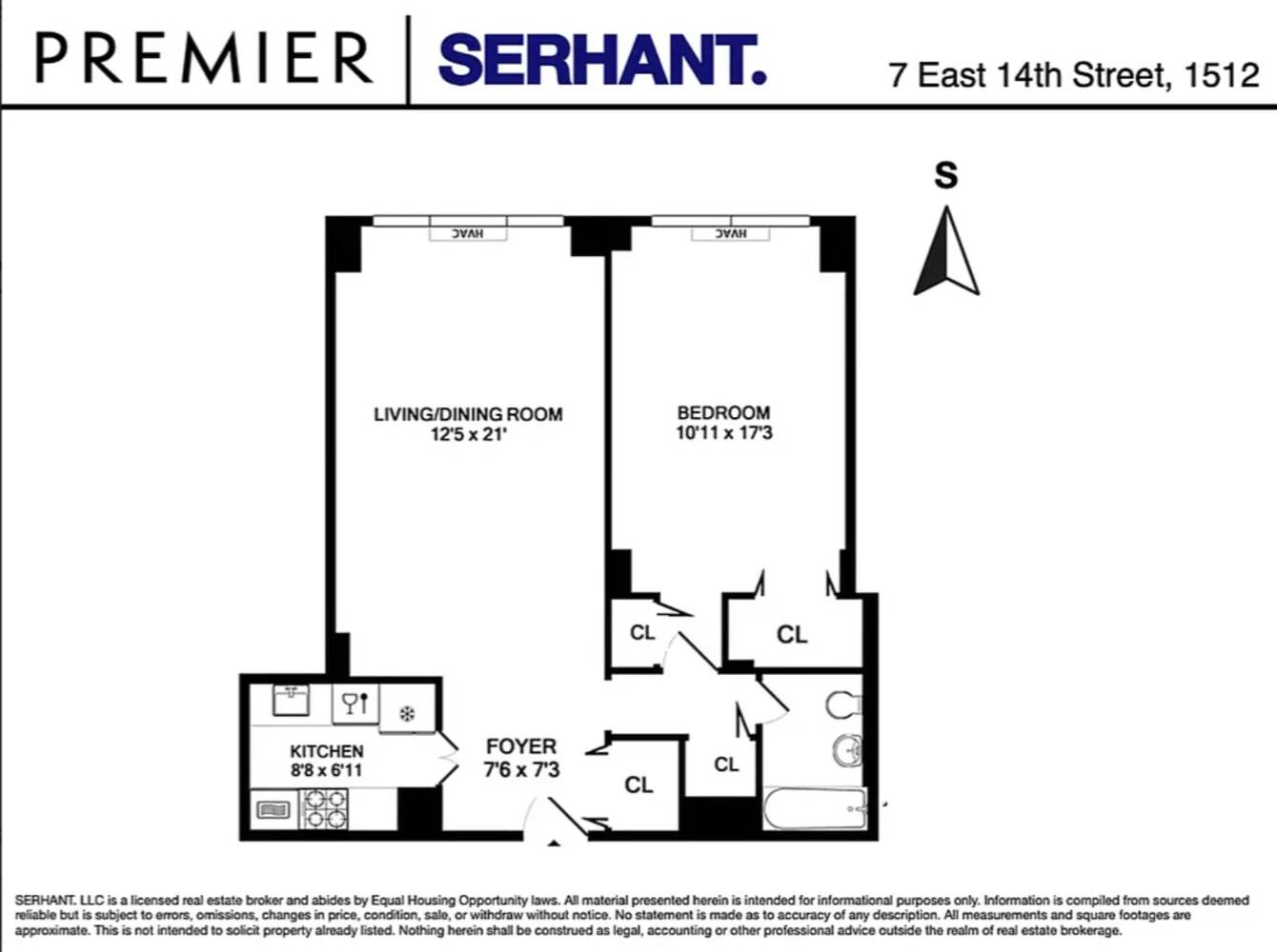 7 East 14th Street 1512 Flatiron District New York NY 10003
