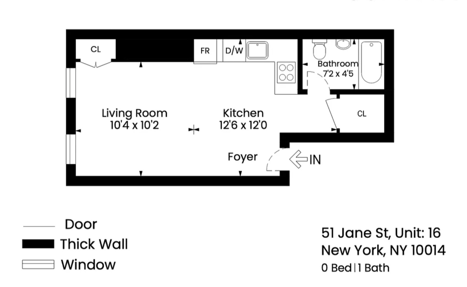 51 Jane Street 16 W. Greenwich Village New York NY 10014