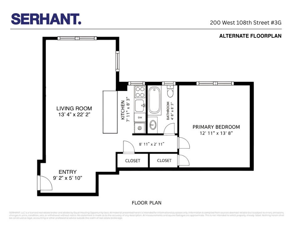 200 West 108th Street 3G Manhattan Valley New York NY 10025