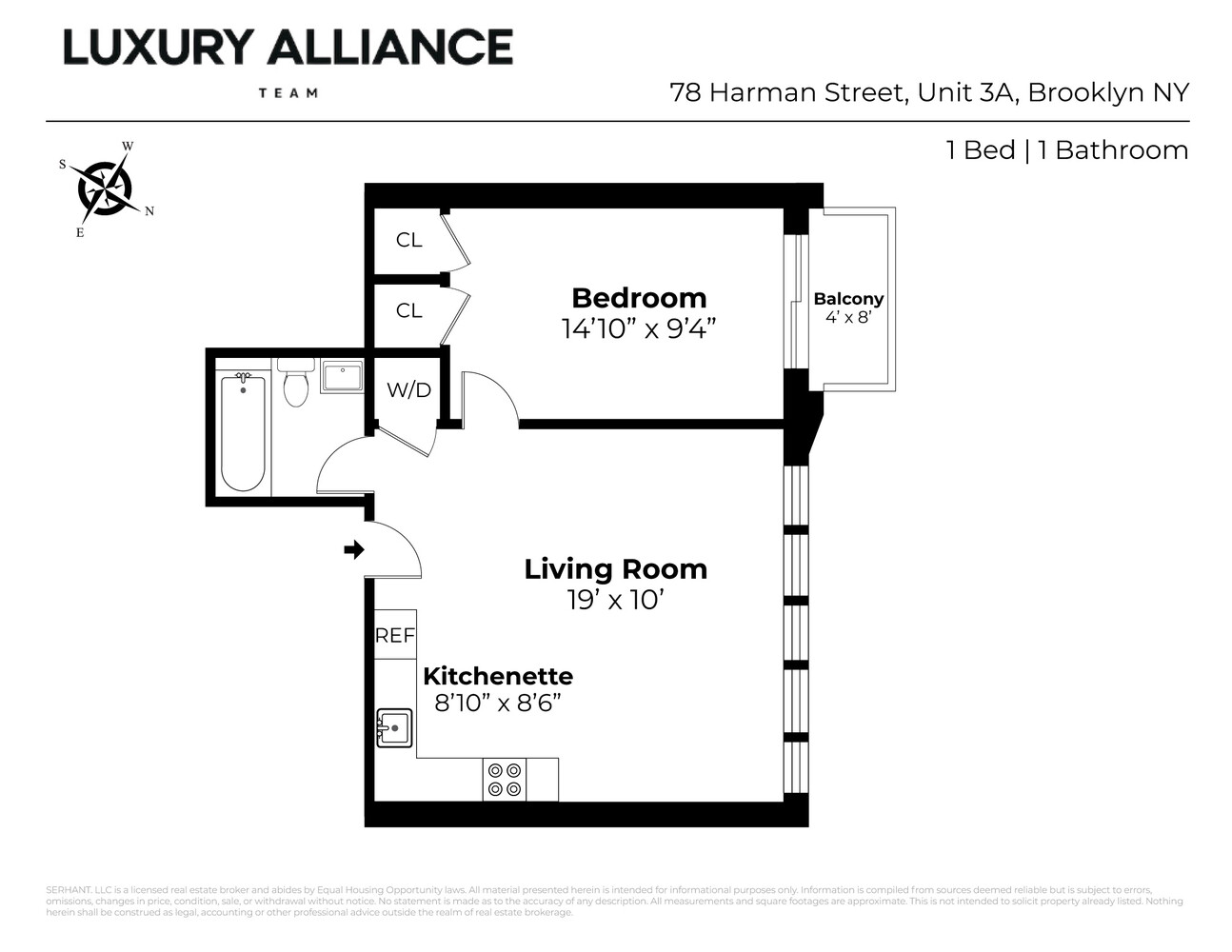 78 Harman Street 3A Bushwick Brooklyn NY 11221