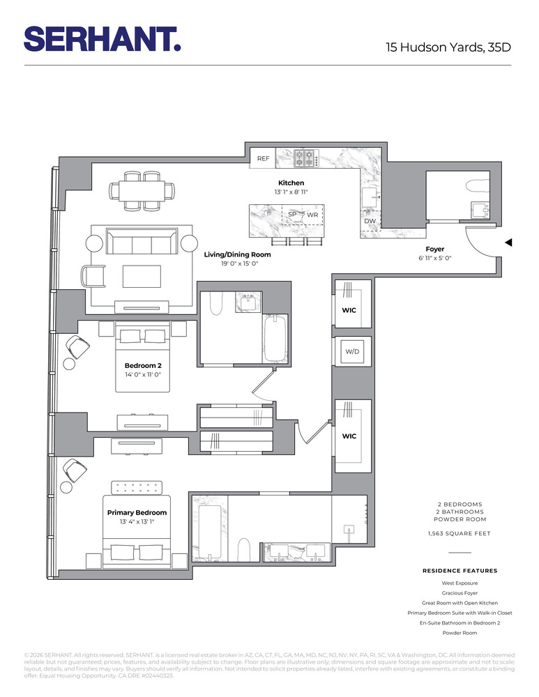 15 Hudson Yards 35D Hudson Yards New York NY 10001