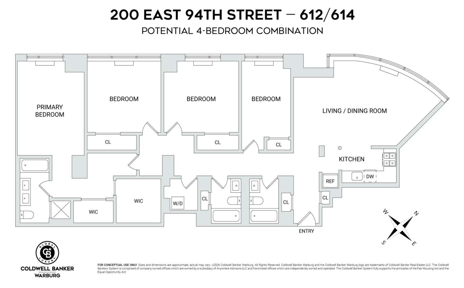 200 East 94th Street 612/614 Upper East Side New York NY 10128