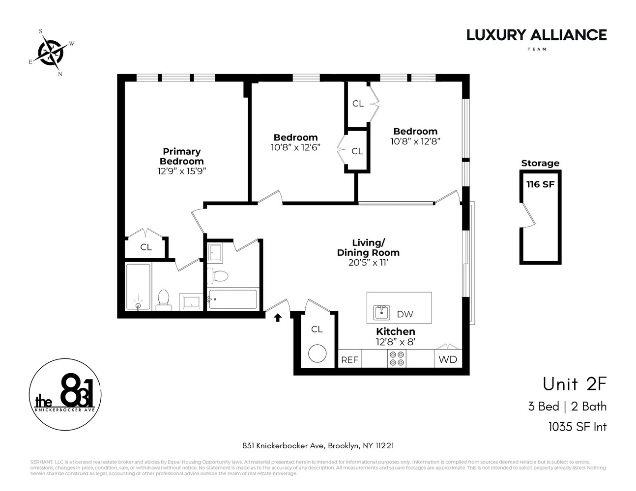 831 Knickerbocker Avenue 2F Bushwick Brooklyn NY 11237