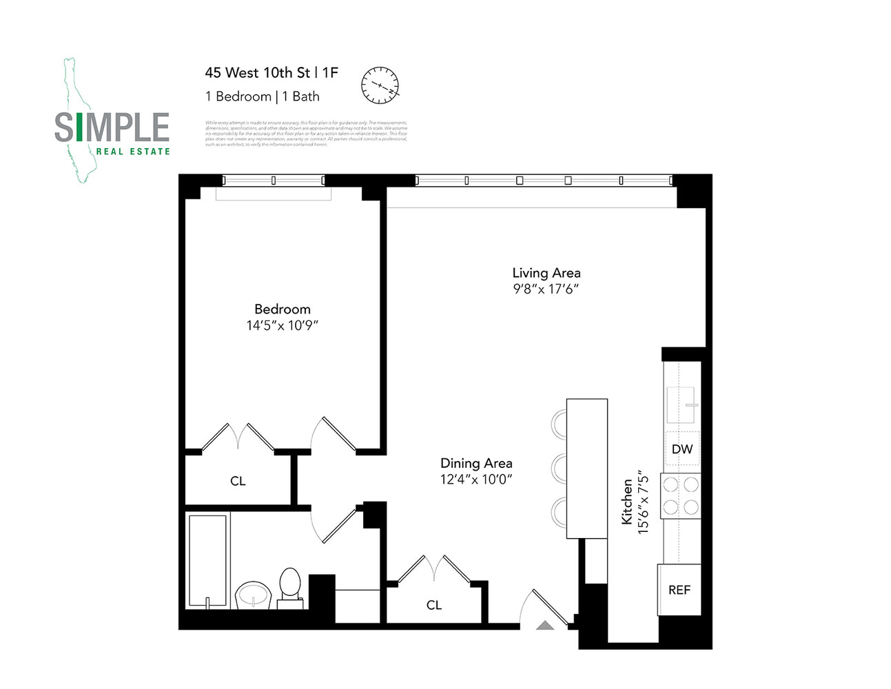 45 West 10th Street 1F2NDFL Greenwich Village New York NY 10011