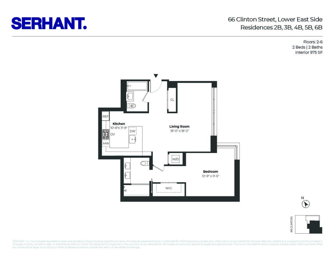 66 Clinton Street 5B Lower East Side New York NY 10002