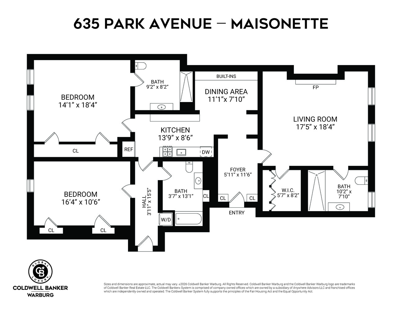 635 Park Avenue MAISONETTE Upper East Side New York NY 10065